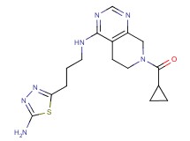 N-[3-(5-amino-1,3,4-thiadiazol-2-yl)propyl]-7-(cyclopropylcarbonyl)-5,6,7,8-tetrahydropyrido[3,4-d]pyrimidin-4-amine
