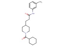 3-[1-(cyclohexylcarbonyl)-4-piperidinyl]-N-(3-methylphenyl)propanamide