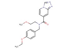 N-(4-ethoxybenzyl)-N-(2-methoxyethyl)[1,2,4]triazolo[4,3-a]pyridine-7-carboxamide