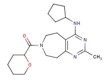N-cyclopentyl-2-methyl-7-(tetrahydro-2H-pyran-2-ylcarbonyl)-6,7,8,9-tetrahydro-5H-pyrimido[4,5-d]azepin-4-amine