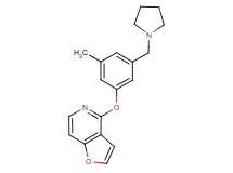 4-[3-methyl-5-(pyrrolidin-1-ylmethyl)phenoxy]furo[3,2-c]pyridine