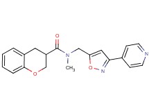 N-methyl-N-[(3-pyridin-4-ylisoxazol-5-yl)methyl]chromane-3-carboxamide