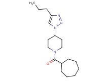 1-(cycloheptylcarbonyl)-4-(4-propyl-1H-1,2,3-triazol-1-yl)piperidine