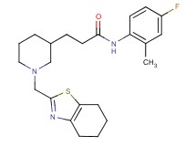 N-(4-fluoro-2-methylphenyl)-3-[1-(4,5,6,7-tetrahydro-1,3-benzothiazol-2-ylmethyl)-3-piperidinyl]propanamide