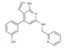 3-{6-[(pyridin-2-ylmethyl)amino]-1H-pyrrolo[2,3-b]pyridin-4-yl}phenol