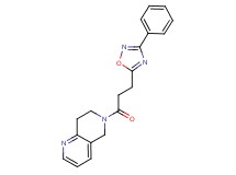 6-[3-(3-phenyl-1,2,4-oxadiazol-5-yl)propanoyl]-5,6,7,8-tetrahydro-1,6-naphthyridine