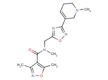 N,3,5-trimethyl-N-{[3-(1-methyl-1,2,5,6-tetrahydropyridin-3-yl)-1,2,4-oxadiazol-5-yl]methyl}isoxazole-4-carboxamide
