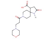 8-[3-(4-morpholinyl)propanoyl]-2-oxo-1,8-diazaspiro[4.5]decane-4-carboxylic acid