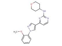4-[1-(2-methoxyphenyl)-1H-pyrazol-4-yl]-N-(tetrahydro-2H-pyran-4-yl)pyrimidin-2-amine