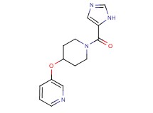 3-{[1-(1H-imidazol-5-ylcarbonyl)-4-piperidinyl]oxy}pyridine bis(trifluoroacetate)