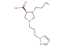 (3S*,4S*)-4-propyl-1-[3-(1H-pyrazol-1-yl)propyl]-3-pyrrolidinecarboxylic acid