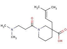 1-(N,N-dimethyl-beta-alanyl)-3-(3-methyl-2-buten-1-yl)-3-piperidinecarboxylic acid