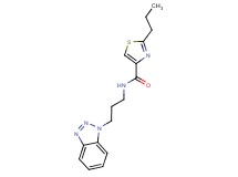 N-[3-(1H-1,2,3-benzotriazol-1-yl)propyl]-2-propyl-1,3-thiazole-4-carboxamide