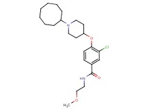 3-chloro-4-[(1-cyclooctyl-4-piperidinyl)oxy]-N-(2-methoxyethyl)benzamide