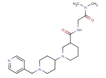 N-[2-(dimethylamino)-2-oxoethyl]-1'-(pyridin-4-ylmethyl)-1,4'-bipiperidine-3-carboxamide