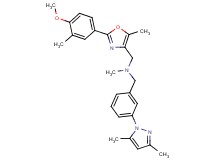 1-[3-(3,5-dimethyl-1H-pyrazol-1-yl)phenyl]-N-{[2-(4-methoxy-3-methylphenyl)-5-methyl-1,3-oxazol-4-yl]methyl}-N-methylmethanamine