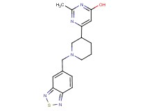 6-[1-(2,1,3-benzothiadiazol-5-ylmethyl)-3-piperidinyl]-2-methyl-4-pyrimidinol