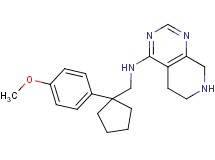 N-{[1-(4-methoxyphenyl)cyclopentyl]methyl}-5,6,7,8-tetrahydropyrido[3,4-d]pyrimidin-4-amine