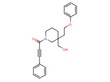 [3-(2-phenoxyethyl)-1-(3-phenyl-2-propynoyl)-3-piperidinyl]methanol