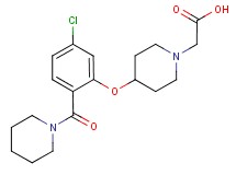 {4-[5-chloro-2-(piperidin-1-ylcarbonyl)phenoxy]piperidin-1-yl}acetic acid