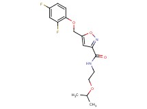 5-[(2,4-difluorophenoxy)methyl]-N-(2-isopropoxyethyl)-3-isoxazolecarboxamide
