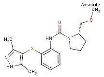 (2S)-N-{2-[(3,5-dimethyl-1H-pyrazol-4-yl)thio]phenyl}-2-(methoxymethyl)pyrrolidine-1-carboxamide