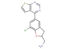 1-(7-chloro-5-thieno[2,3-d]pyrimidin-4-yl-2,3-dihydro-1-benzofuran-2-yl)methanamine