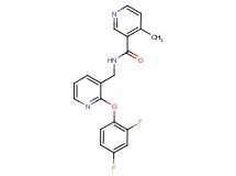 N-{[2-(2,4-difluorophenoxy)pyridin-3-yl]methyl}-4-methylnicotinamide