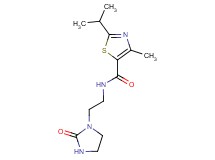 2-isopropyl-4-methyl-N-[2-(2-oxo-1-imidazolidinyl)ethyl]-1,3-thiazole-5-carboxamide