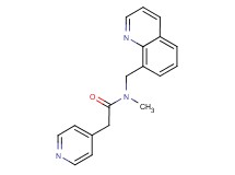 N-methyl-2-pyridin-4-yl-N-(quinolin-8-ylmethyl)acetamide