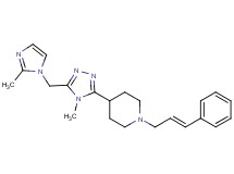 4-{4-methyl-5-[(2-methyl-1H-imidazol-1-yl)methyl]-4H-1,2,4-triazol-3-yl}-1-[(2E)-3-phenylprop-2-en-1-yl]piperidine