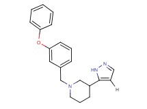1-(3-phenoxybenzyl)-3-(1H-pyrazol-5-yl)piperidine