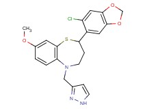 2-(6-chloro-1,3-benzodioxol-5-yl)-8-methoxy-5-(1H-pyrazol-3-ylmethyl)-2,3,4,5-tetrahydro-1,5-benzothiazepine