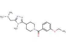 ({5-[1-(3-ethoxybenzoyl)piperidin-4-yl]-4-methyl-4H-1,2,4-triazol-3-yl}methyl)dimethylamine