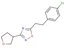 5-[2-(4-chlorophenyl)ethyl]-3-(tetrahydrofuran-3-yl)-1,2,4-oxadiazole