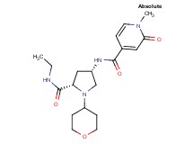N-[(3S,5S)-5-[(ethylamino)carbonyl]-1-(tetrahydro-2H-pyran-4-yl)pyrrolidin-3-yl]-1-methyl-2-oxo-1,2-dihydropyridine-4-carboxamide