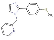 2-({2-[4-(methylthio)phenyl]-1H-imidazol-1-yl}methyl)pyridine
