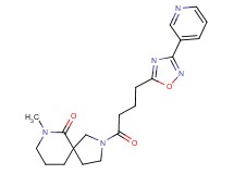 7-methyl-2-[4-(3-pyridin-3-yl-1,2,4-oxadiazol-5-yl)butanoyl]-2,7-diazaspiro[4.5]decan-6-one