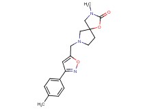 3-methyl-7-{[3-(4-methylphenyl)-5-isoxazolyl]methyl}-1-oxa-3,7-diazaspiro[4.4]nonan-2-one