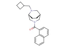 (1R*,5R*)-6-(cyclobutylmethyl)-3-(1-naphthoyl)-3,6-diazabicyclo[3.2.2]nonane