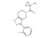 (1-{[3-(2-fluorophenyl)-6,7-dihydroisoxazolo[4,5-c]pyridin-5(4H)-yl]carbonyl}cyclopropyl)amine