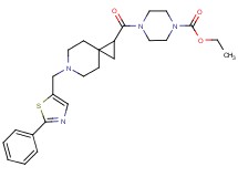ethyl 4-({6-[(2-phenyl-1,3-thiazol-5-yl)methyl]-6-azaspiro[2.5]oct-1-yl}carbonyl)-1-piperazinecarboxylate