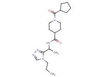 1-(cyclopentylcarbonyl)-N-[1-(4-propyl-4H-1,2,4-triazol-3-yl)ethyl]-4-piperidinecarboxamide