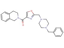 2-({2-[(4-benzyl-1-piperazinyl)methyl]-1,3-oxazol-4-yl}carbonyl)-1,2,3,4-tetrahydroisoquinoline
