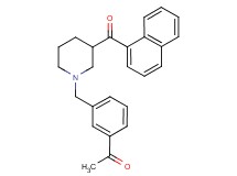 1-(3-{[3-(1-naphthoyl)-1-piperidinyl]methyl}phenyl)ethanone