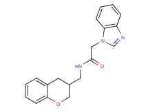 2-(1H-benzimidazol-1-yl)-N-(3,4-dihydro-2H-chromen-3-ylmethyl)acetamide