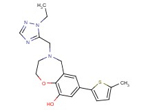 4-[(1-ethyl-1H-1,2,4-triazol-5-yl)methyl]-7-(5-methyl-2-thienyl)-2,3,4,5-tetrahydro-1,4-benzoxazepin-9-ol