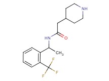 2-piperidin-4-yl-N-{1-[2-(trifluoromethyl)phenyl]ethyl}acetamide