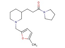 1-[(5-methyl-2-furyl)methyl]-3-[3-oxo-3-(1-pyrrolidinyl)propyl]piperidine