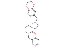 2-(2,3-dihydro-1,4-benzodioxin-6-ylmethyl)-7-(3-pyridinylmethyl)-2,7-diazaspiro[4.5]decan-6-one